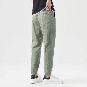 OUSSYU Brand Autumn Cotton Ankle Length Pants Men