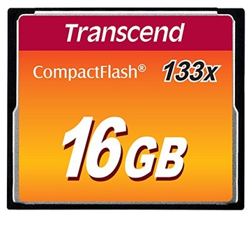 TRANSCEND 16 ГБ CF Compact Flash 133x 30 МБ/с UDMA4