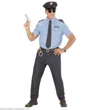 STRÓJ POLICJANTA POLICJANT 5 EL. POLICJA XL