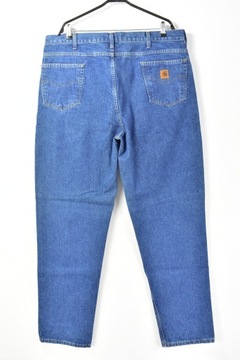 CARHARTT USA RELAXED FIT SPODNIE JEANSy PROSTE DUŻE w42-L34