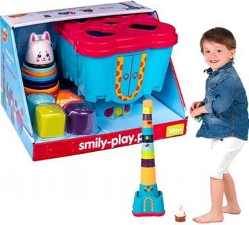 PIRAMIDKA KUBECZKI WIEŻA SORTER ZAMEK SMILY PLAY