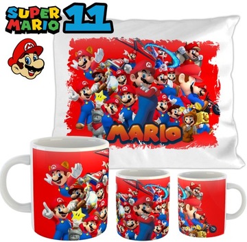 НАБОР СУПЕР МАРИО КРУЖКА + ПОДУШКА ИМЕННЫЙ ПОДАРОК