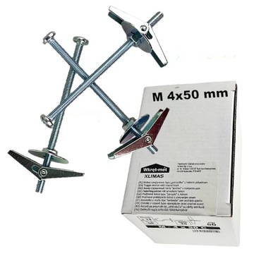 Kotwa sprężynowa parasolka z wkrętem M4x50mm 50szt
