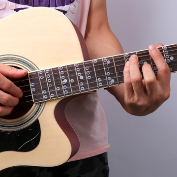 НАКЛЕЙКИ ДЛЯ УКУЛЕЛЕ ГИТАРЫ С НОТАМИ СТОРОНЫ