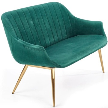 Sofa do Poczekalni ELEGANCE 2 XL Zielony Velvet