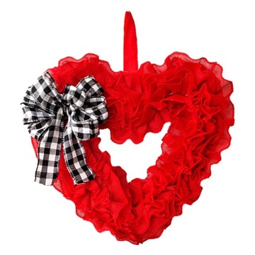Serce Wianek Party Supplies Decor Czerwony Wianek na świętowanie w