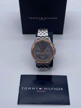 Oryginalny Zegarek Damski Srebrny na bransolecie Tommy Hilfiger Ari 1781976