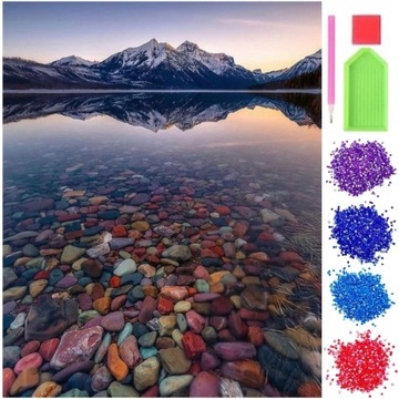 HAFT DIAMENTOWY MOZAIKA DIAMENTOWA 5D JEZIORO