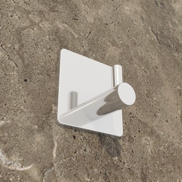 Вешалка для ванной, самоклеящийся крючок, хром.