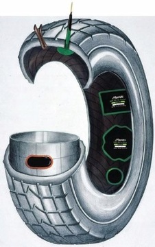 РАДИАЛЬНАЯ ВСТАВКА для шин Нашивка MARUNI MR-12 70х120м