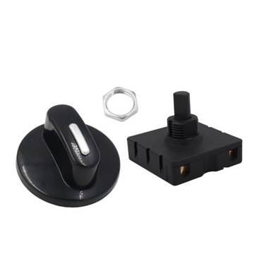 Przełącznik obrotowy wentylatora 2x4. Pozycja przełącznika obrotowego