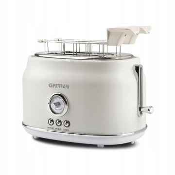 TOSTER OPIEKACZ RETRO 750W TIMER +szczypce tacka