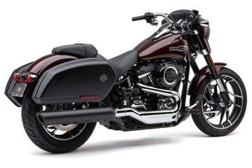 Czarny tłumik Cobra 909 TWINS wydech Harley Softail Sport Glide FLSB