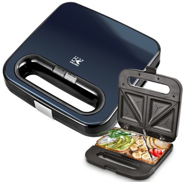 Opiekacz Toster SM1050BU powłoka NONSTICK 750W 4 TRÓJKĄTY ENERGOOSZCZĘDNY