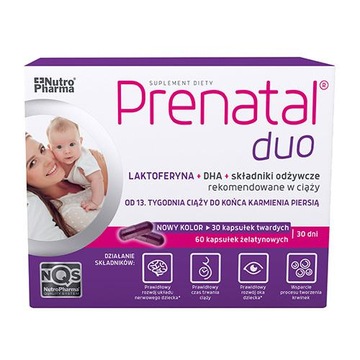 Prenatal DUO Classic 30 tabletek DHA 60 tabletek
