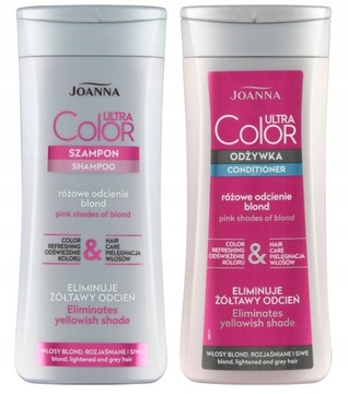 Joanna Ultra Color Szampon+Odżywka Różowy Blond