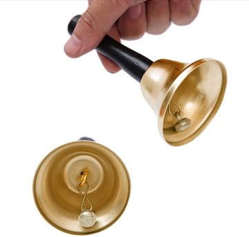 ЗОЛОТОЙ РОЖДЕСТВЕНСКИЙ КОЛОКОЛЬЧИК САНТА-КЛАУСА, МЕТАЛЛ