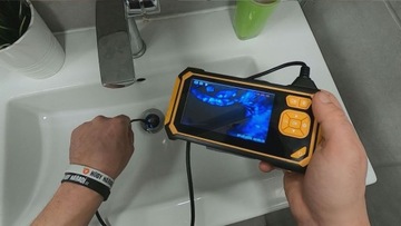 KAMERA INSPEKCYJNA ENDOSKOP z wyświetlaczem LCD 4' AKU 1080P 5M