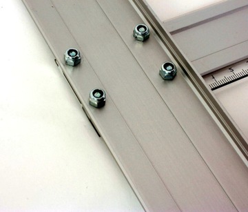 Leniar Linijka Alu z ogranicznik i wkład stal 70cm