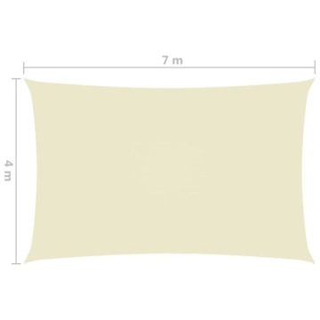 ПРЯМОУГОЛЬНЫЙ ПАРУС OXFORD GARDEN 4X7 M КРЕМОВЫЙ
