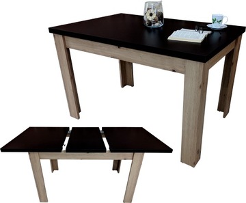 Elegancki stół do salonu rozkładany 80x140/180 dąb