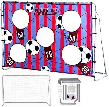 Bramka Piłkarska Treningowa Ogrodowa 215x150 CM + MATA CELNOŚCI