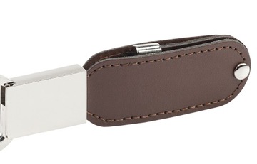 PENDRIVE REKLAMOWY USB z logo skórzany PDv-25 128GB Z GRAWEREM 10 SZT