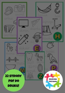 POMOCE DYDAKTYCZNE PDF PISANIE PO SLADZIE картки роботи класу 1-3 для друку