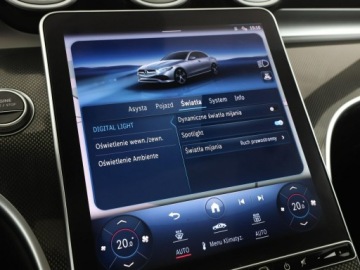 Mercedes Klasa C W206 Limuzyna Plug-in 2.0 300e 313KM 2021 Mercedes C 300 PHEV full LED skóra/alcantara, zdjęcie 30