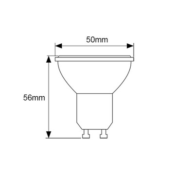 Нейтральная светодиодная лампа GU10 4 Вт