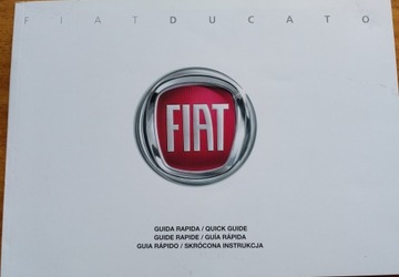 Fiat Ducato skrócona instrukcja obsługi w 6 językach