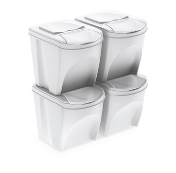 Контейнер SET 4x25л для сортировки мусора и отходов