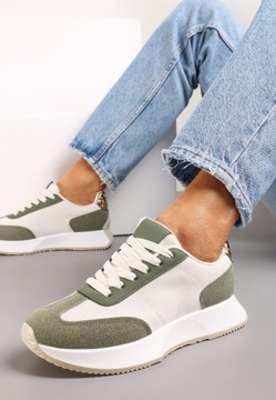 Renee Zielone Sneakersy damskie 37
