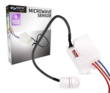 Czujnik RUCHU zmierzchu LED sensor PIR z kablem na podczerwień