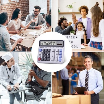 Большой 12-значный офисный калькулятор.