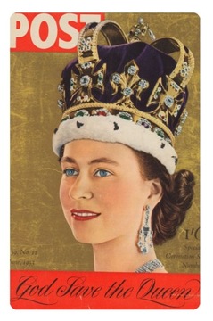 Magnes koronacja królowej Elżbiety II 1953