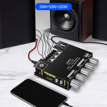 Модуль усилителя мощности звука 50 Вт×2 100 Вт ZK-MT21