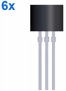 6 x Tranzystor SS8050 TO-92