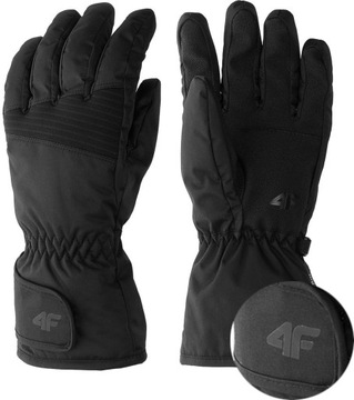 RĘKAWICE NARCIARSKIE RĘKAWICZKI MĘSKIE 4F CZARNE XL