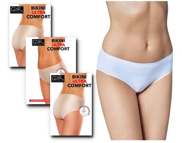 FIGI Bezszwowe Gatta BIKINI COMFORT XL białe 3-PAK