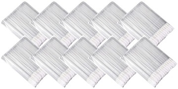 10x Aplikatory Welurowe do RZĘS i UST 50szt. Clear