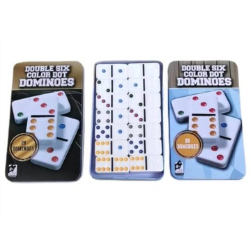 Gra Domino w metalowym pudełku 18,5x11x2