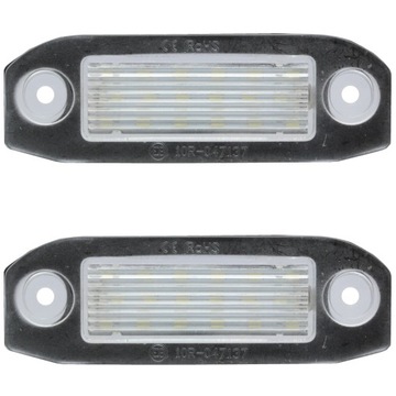 PODŚWIETLENIE LED TABLICY VOLVO C30 S80 XC60 XC70