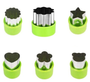 6 шт. РЕЗКИ ДЛЯ ОВОЩЕЙ, ФРУКТОВ, ФОРМОВКИ ДЛЯ ПЕЧЕНЬЯ