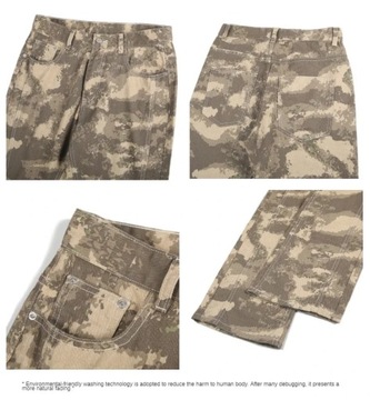 High Street Denim Pants Camouflage Jeans For Men's