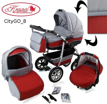 Многофункциональная коляска CityGO Dwarf 3в1 + подарки