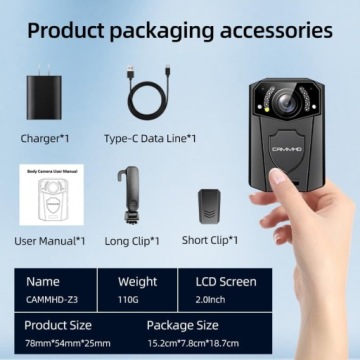 CAMMHD Z3-128GB 1440P камера для установки на тело L822