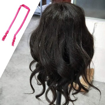 Wałki do spania Curling Gąbka Clip Wave Bez ciepła Curling Rose Red