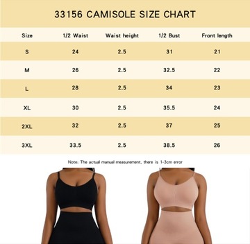 Kombinezon modelujący Plus Size, Black Set,XXXL