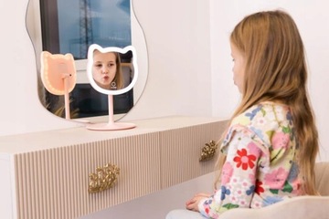 Косметическое зеркало InnoGIO GIOperfect Pink Cat со светодиодной подсветкой